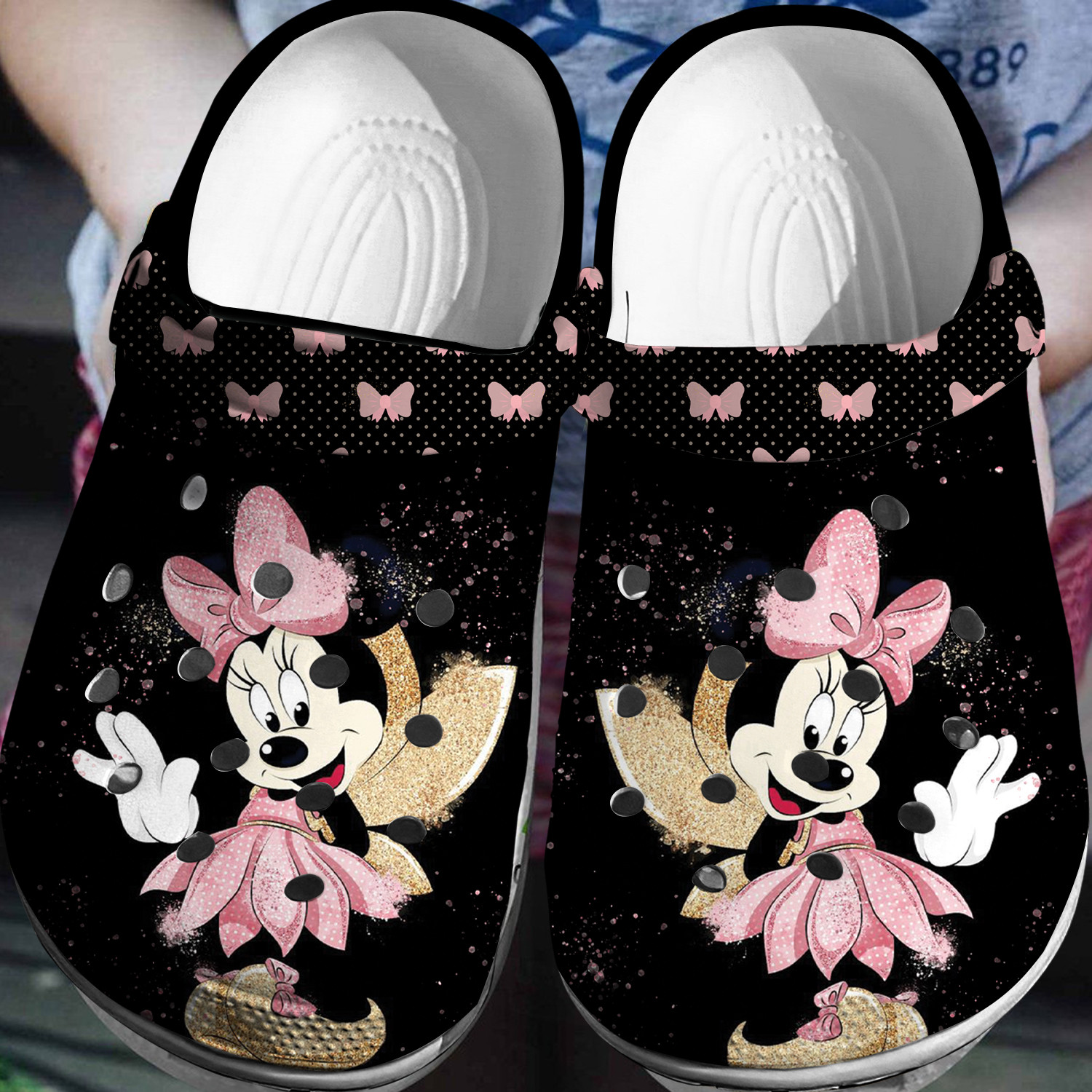 Minnie Mouse Crocs 3D Clog Shoes