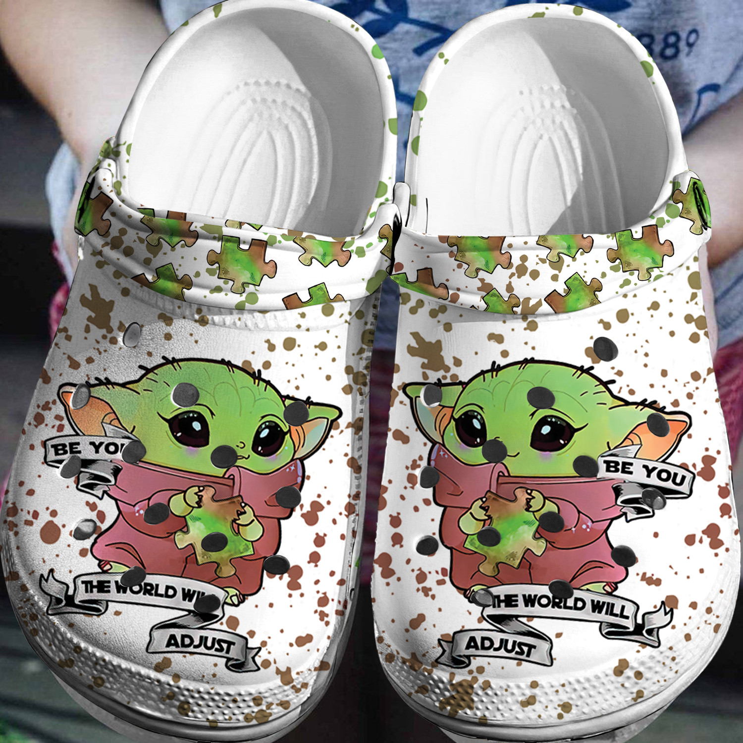Baby Yoda Crocs 3D Clog Shoes