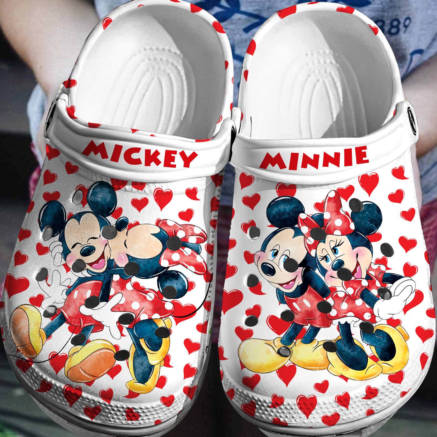 Mickey Minnie Crocs 3D Clog Shoes