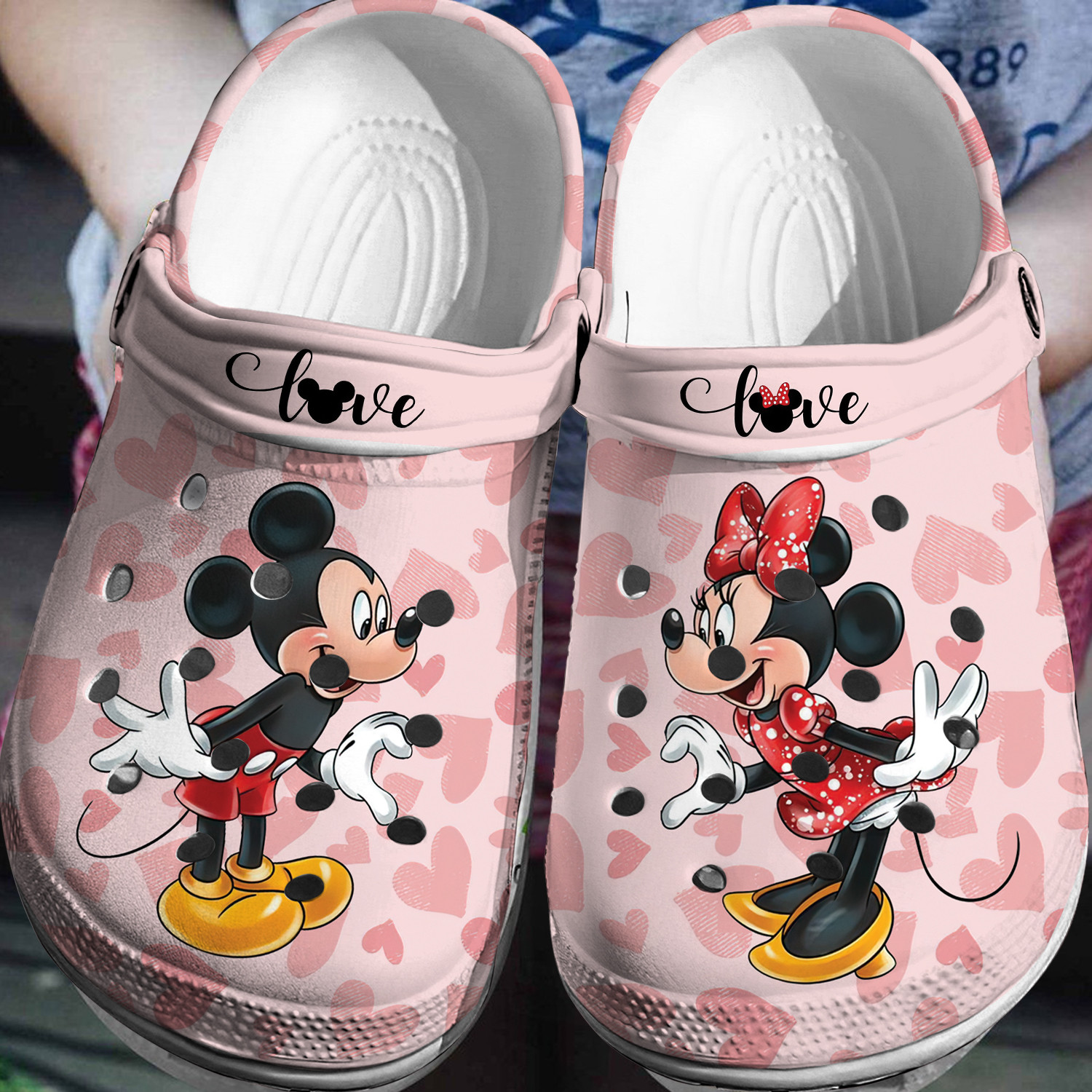 Mickey Minnie Crocs 3D Clog Shoes