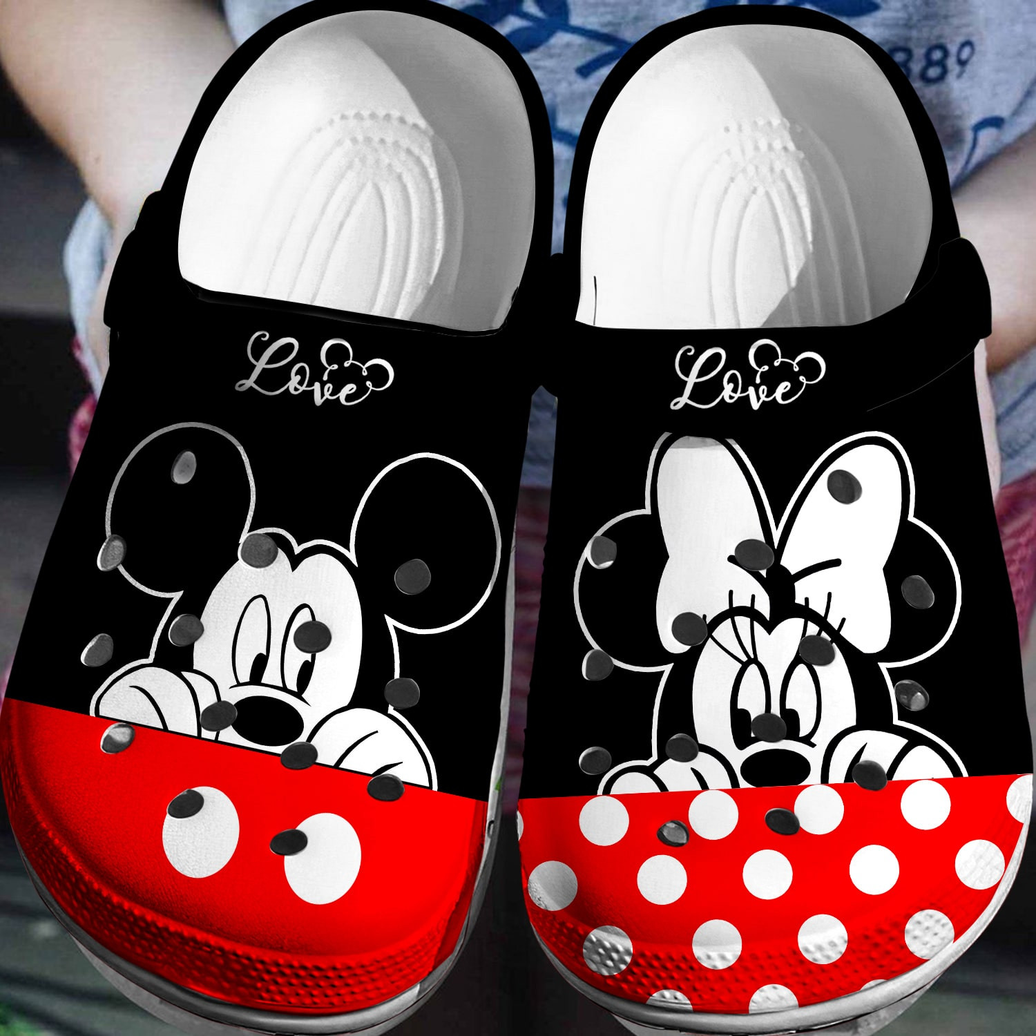 Mickey Minnie Crocs 3D Clog Shoes