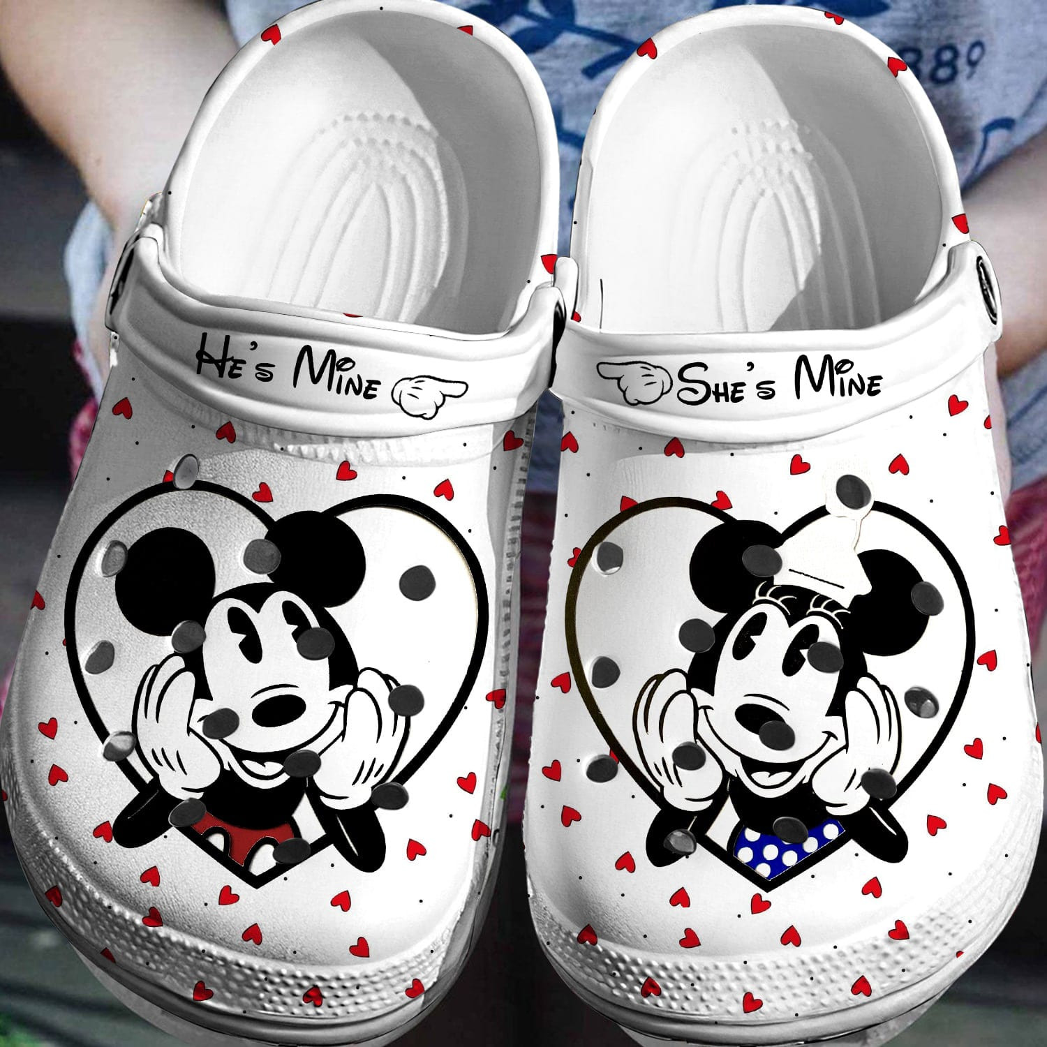 Mickey Minnie Crocs 3D Clog Shoes