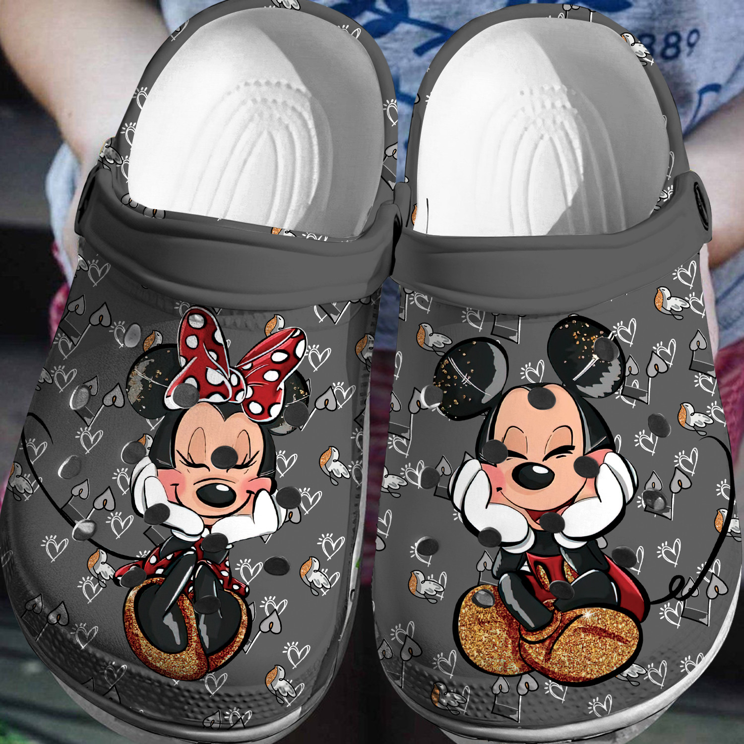 Mickey Minnie Crocs 3D Clog Shoes