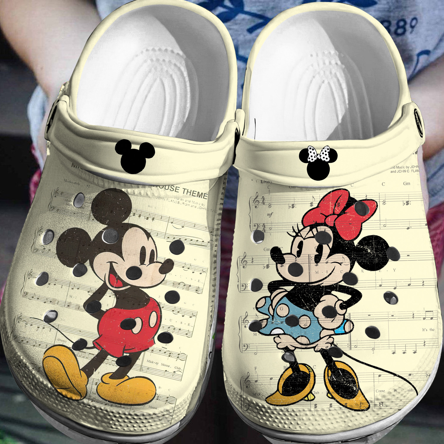 Mickey Minnie Crocs 3D Clog Shoes