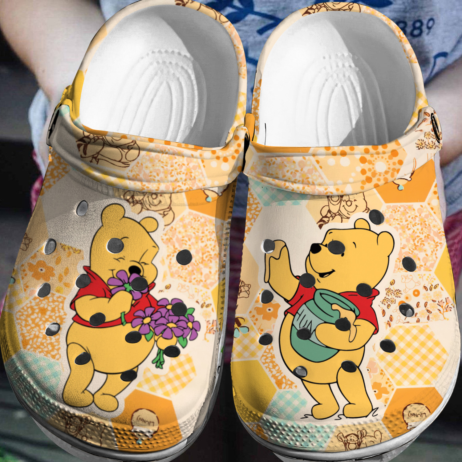 Winnie The Pooh Crocs 3D Clog Shoes