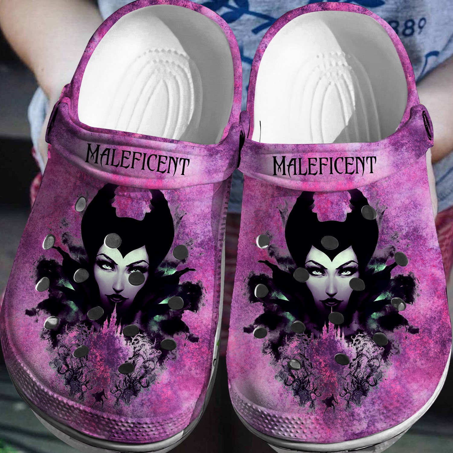 Maleficent Crocs 3D Clog Shoes