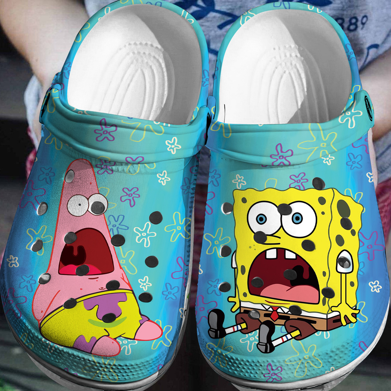 Spongebob Patrick Crocs 3D Clog Shoes