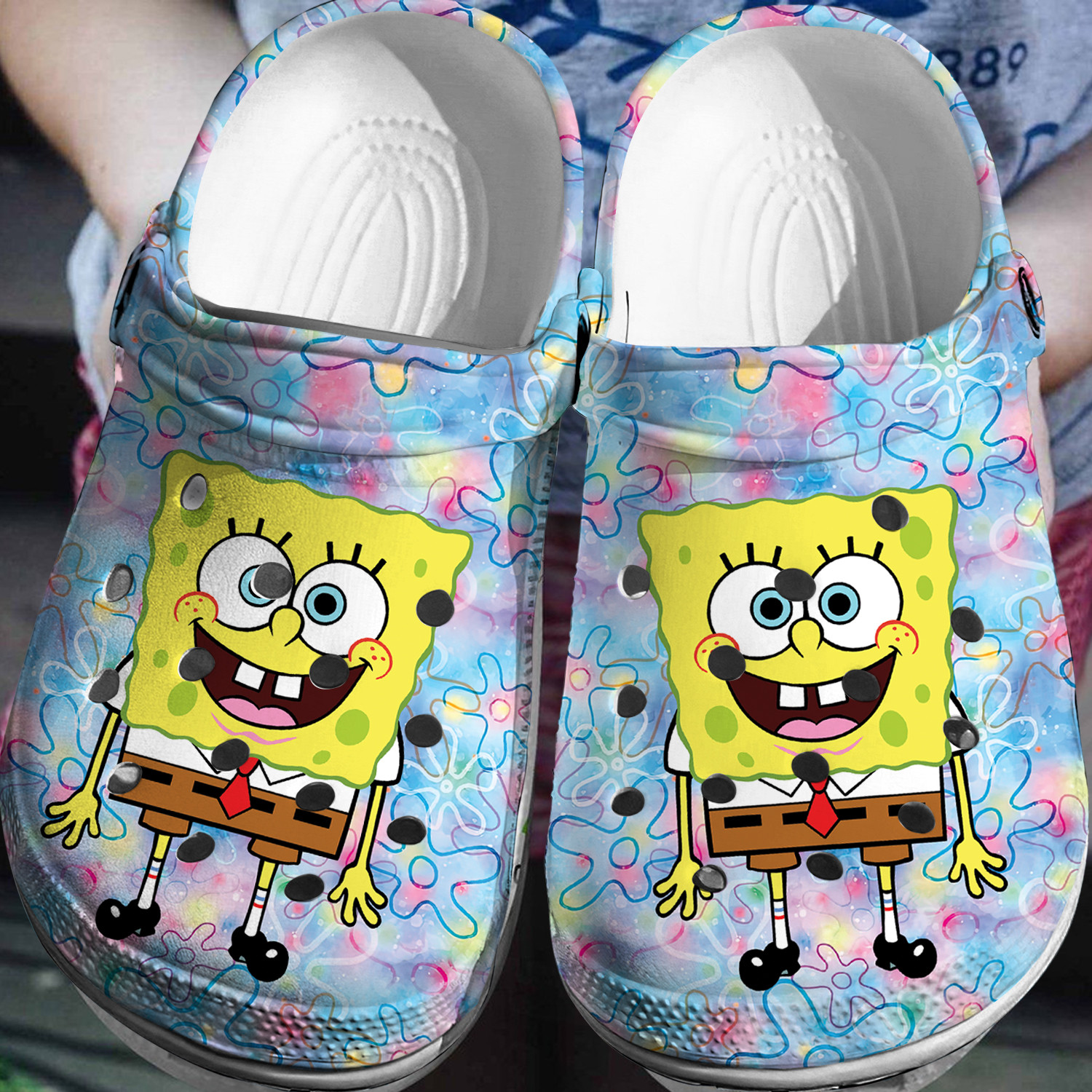 Spongebob Squarepants Crocs 3D Clog Shoes