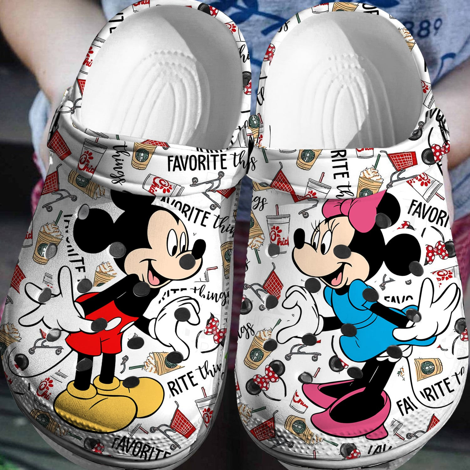 Mickey Minnie Crocs 3D Clog Shoes