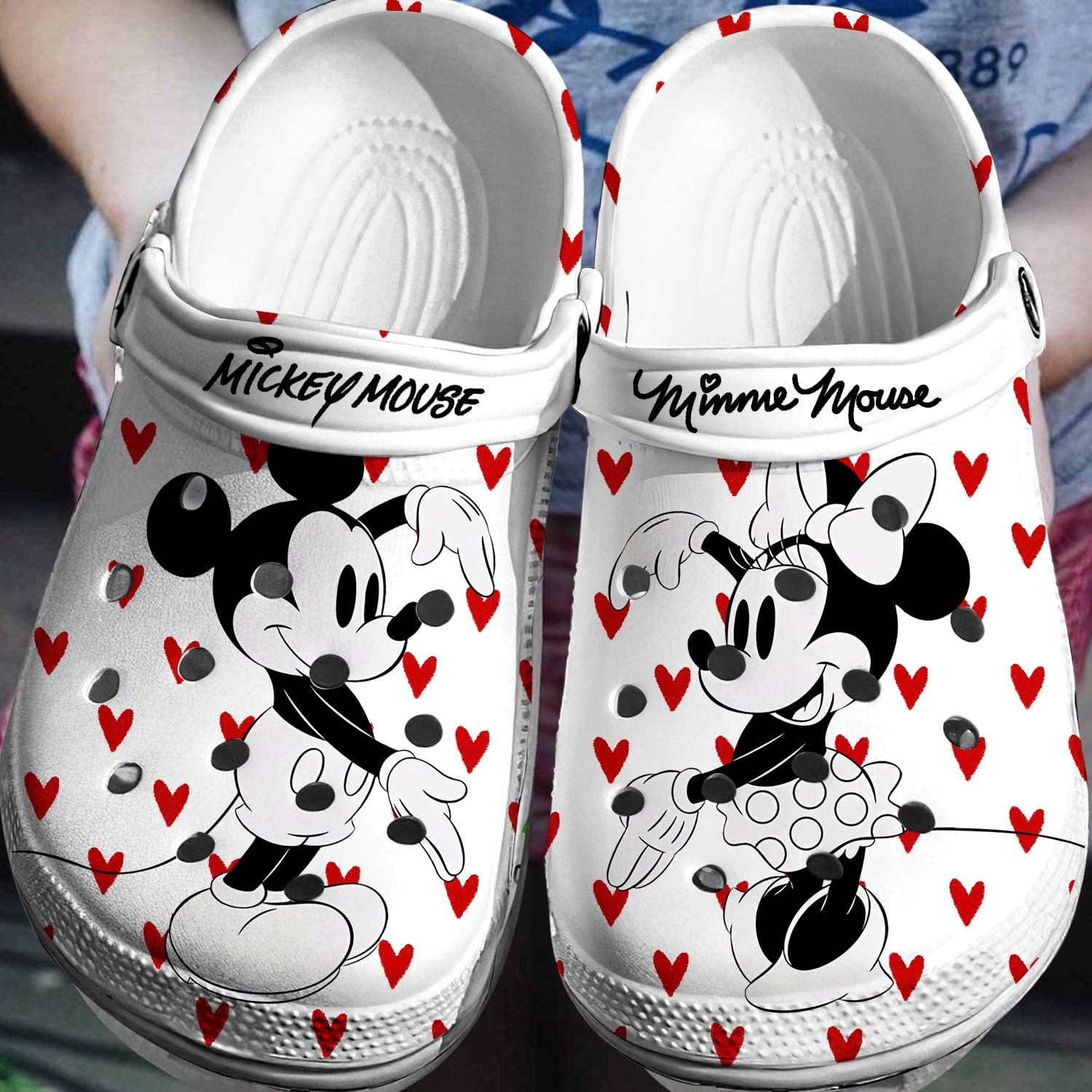 Mickey Minnie Crocs 3D Clog Shoes