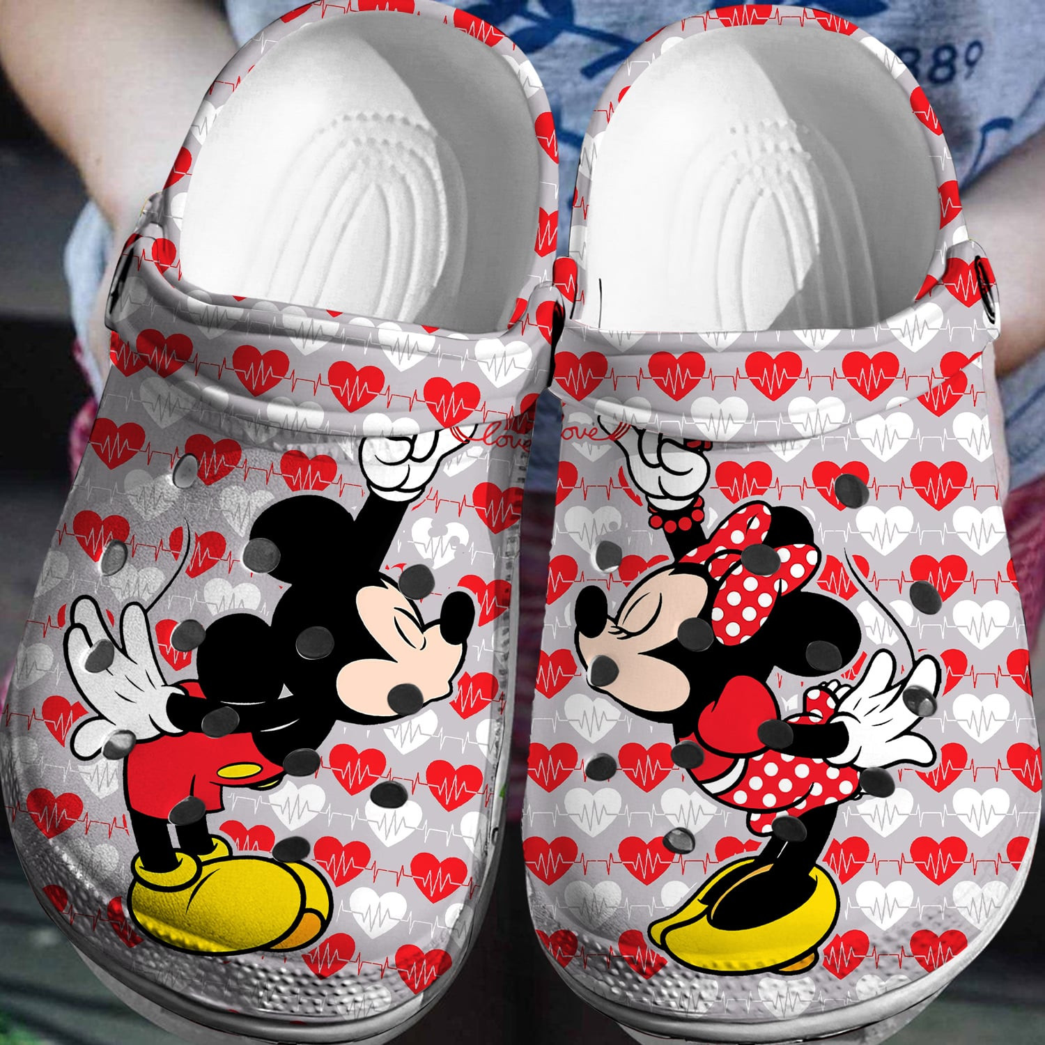 Mickey Minnie Crocs 3D Clog Shoes