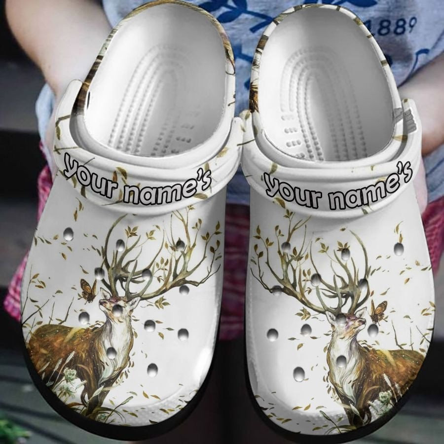 Deer Tree Leaves Crocs Shoes Clog Gifts For Men Women