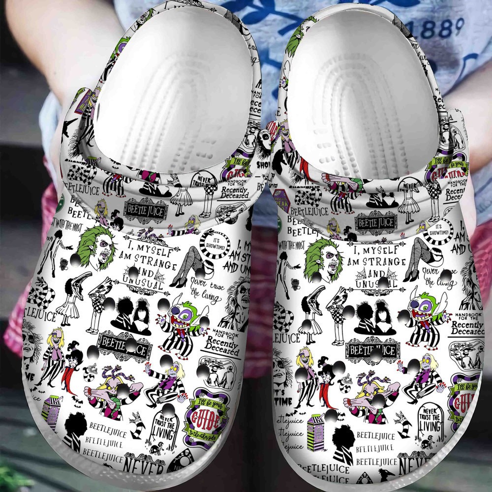 Beetlejuice Classic Clog Crocs Shoes