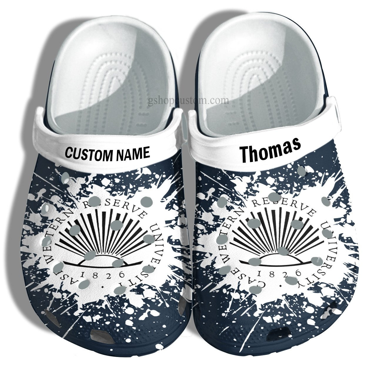 Case Western Reserve University Graduation Gifts Croc Crocs Clog Shoes Customize- Admission Gift Crocs Clog Shoes