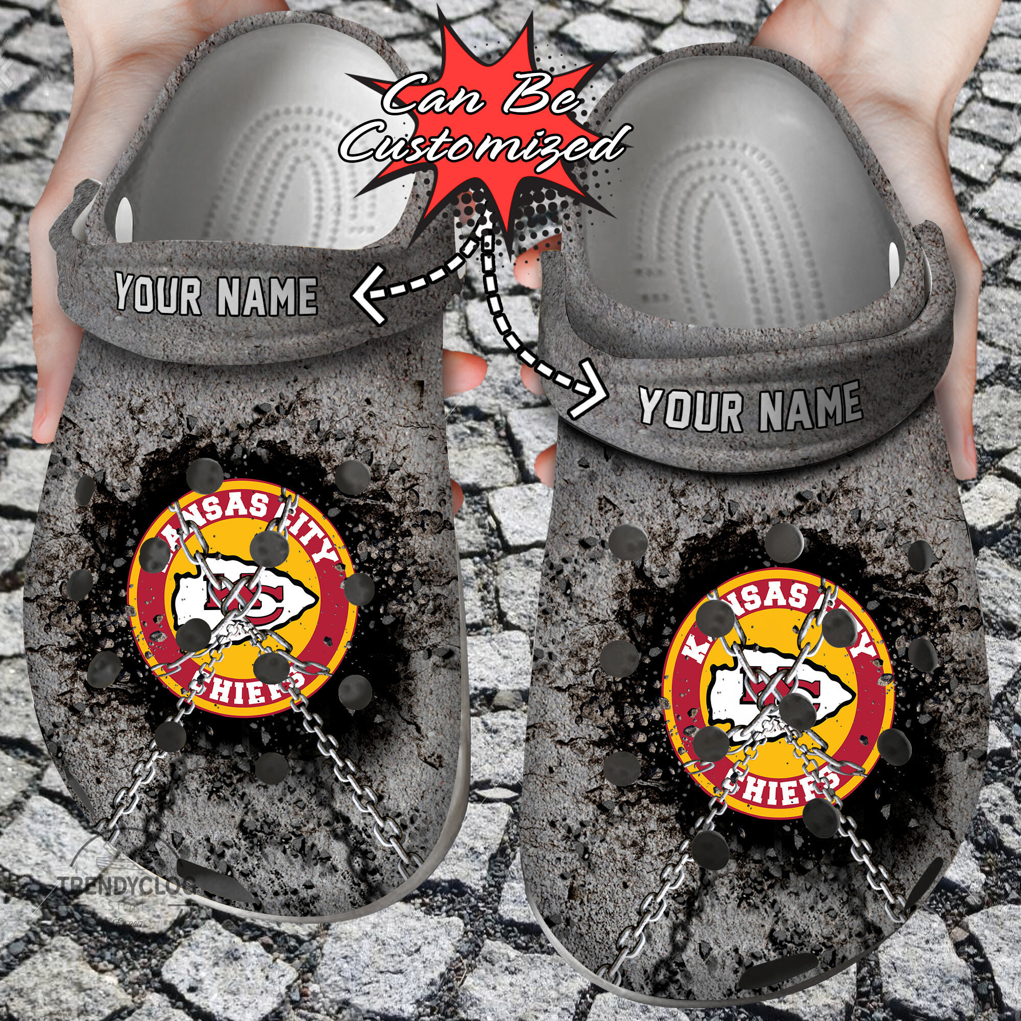 Football Chiefs Personalized Clog Crocs Shoes