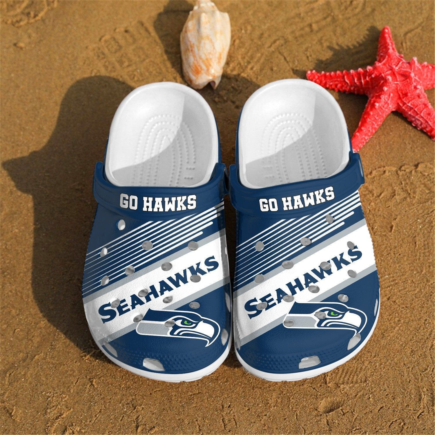 Hawks Crocband Clogs Custom Name