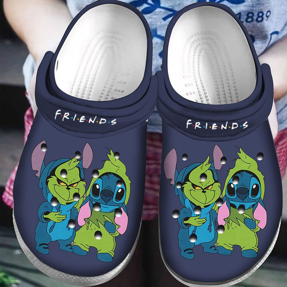 Friends Grinch And Stitch Classic Clogs Crocs Shoes