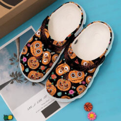 Halloween Scary Pumpkin Classic Clogs Crocs Shoes