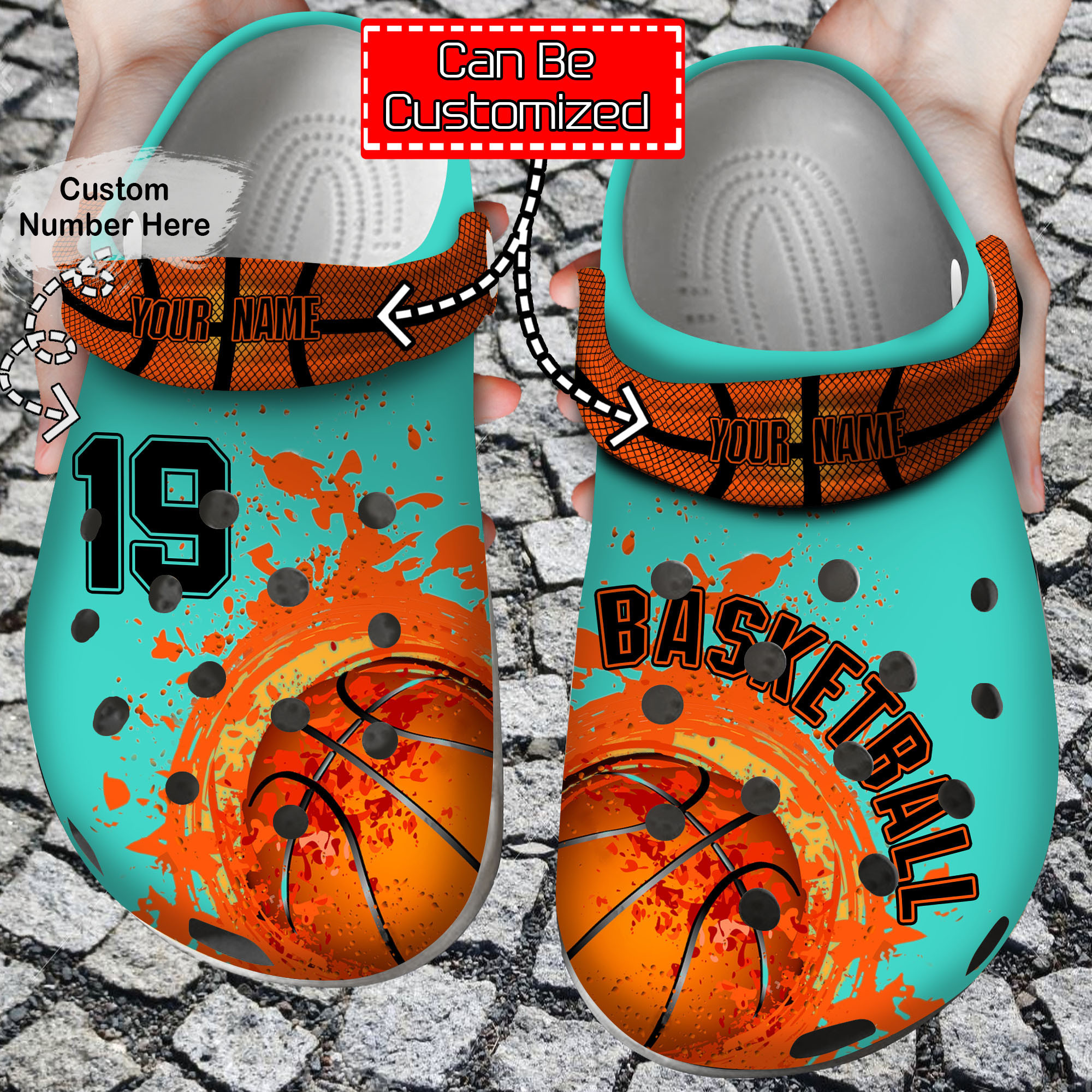 Basketball Crocs Basketball Personalized Life Clog Crocs Shoes