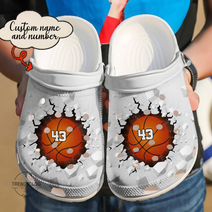 Basketball Crocs Basketball Personalized Crack Clog Crocs Shoes