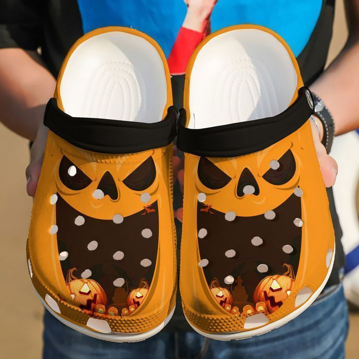 Halloween Happy Pumpkin clog Crocs Shoes