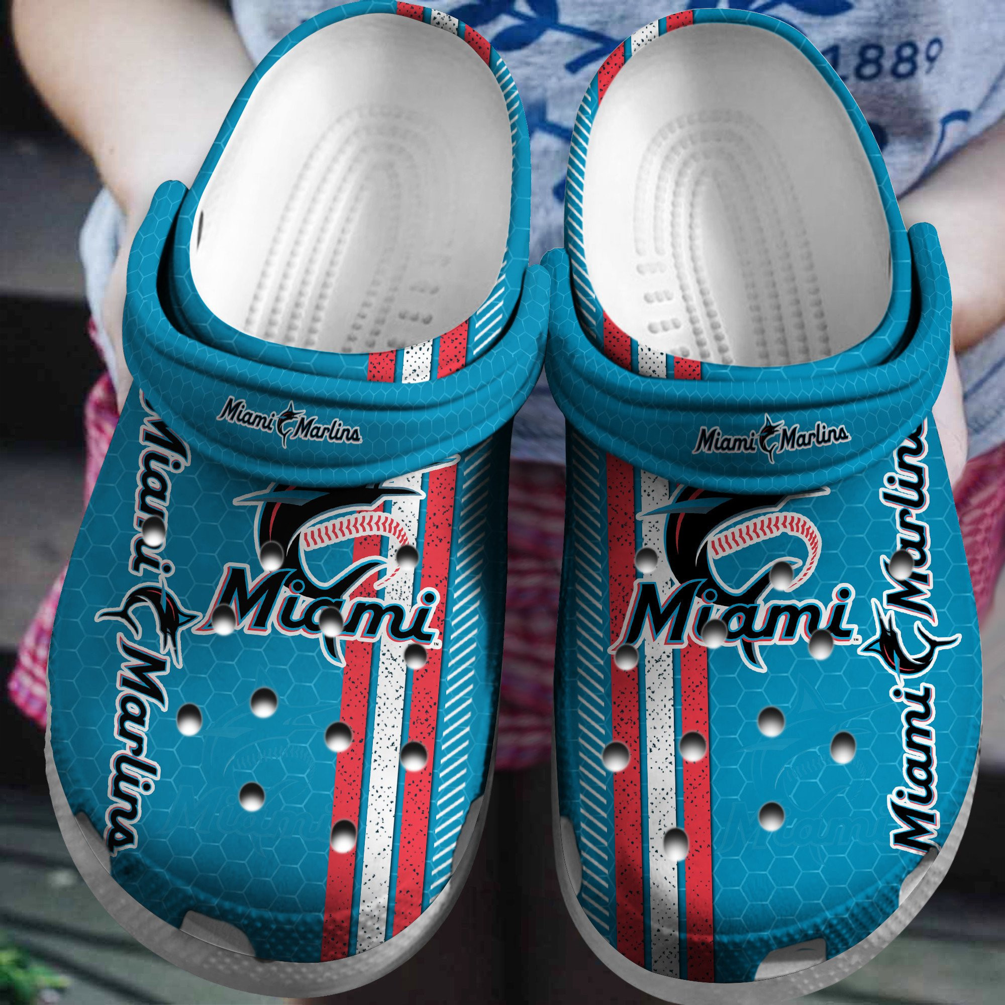 Marlins Blue Clog Crocs ShoesCrocs Shoes