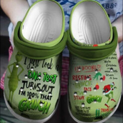 Im 100 That Grinch Christmas Classic Clogs Crocs Shoes