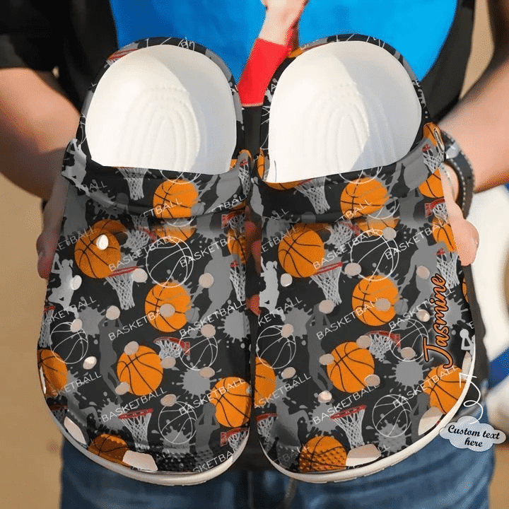 Basketball Personalized Just A Girl Who Loves Classic Clogs Crocs Shoes