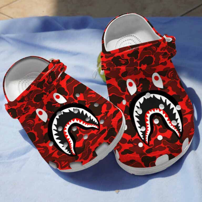 Amazing Shark Pattern Shark Clogs Crocs Shoes Gifts