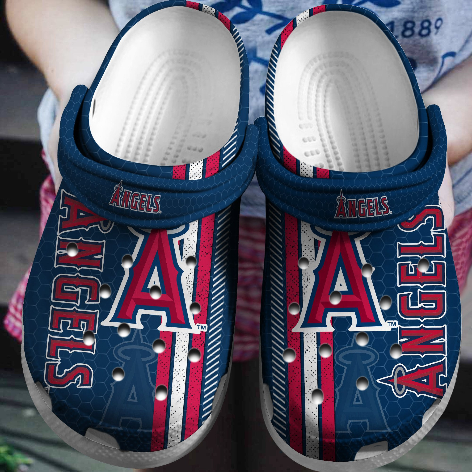 LA Angels Blue Clog Crocs Shoes Crocs Shoes Custom Name