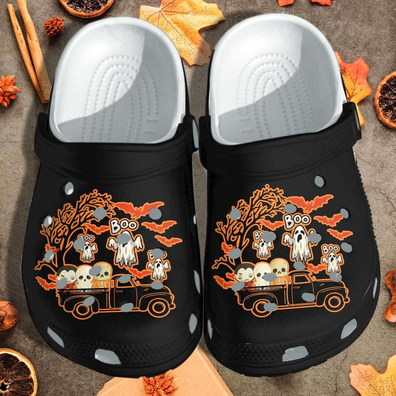 Halloween Driving Monsters Crocband Clogs Crocs Shoes