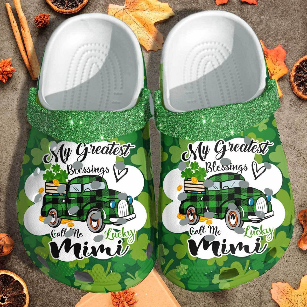 Lucky Mimi Blessings Patricks Day Crocs Shoes - Irish Crocs Shoes Merch 2022 clogs Gifts