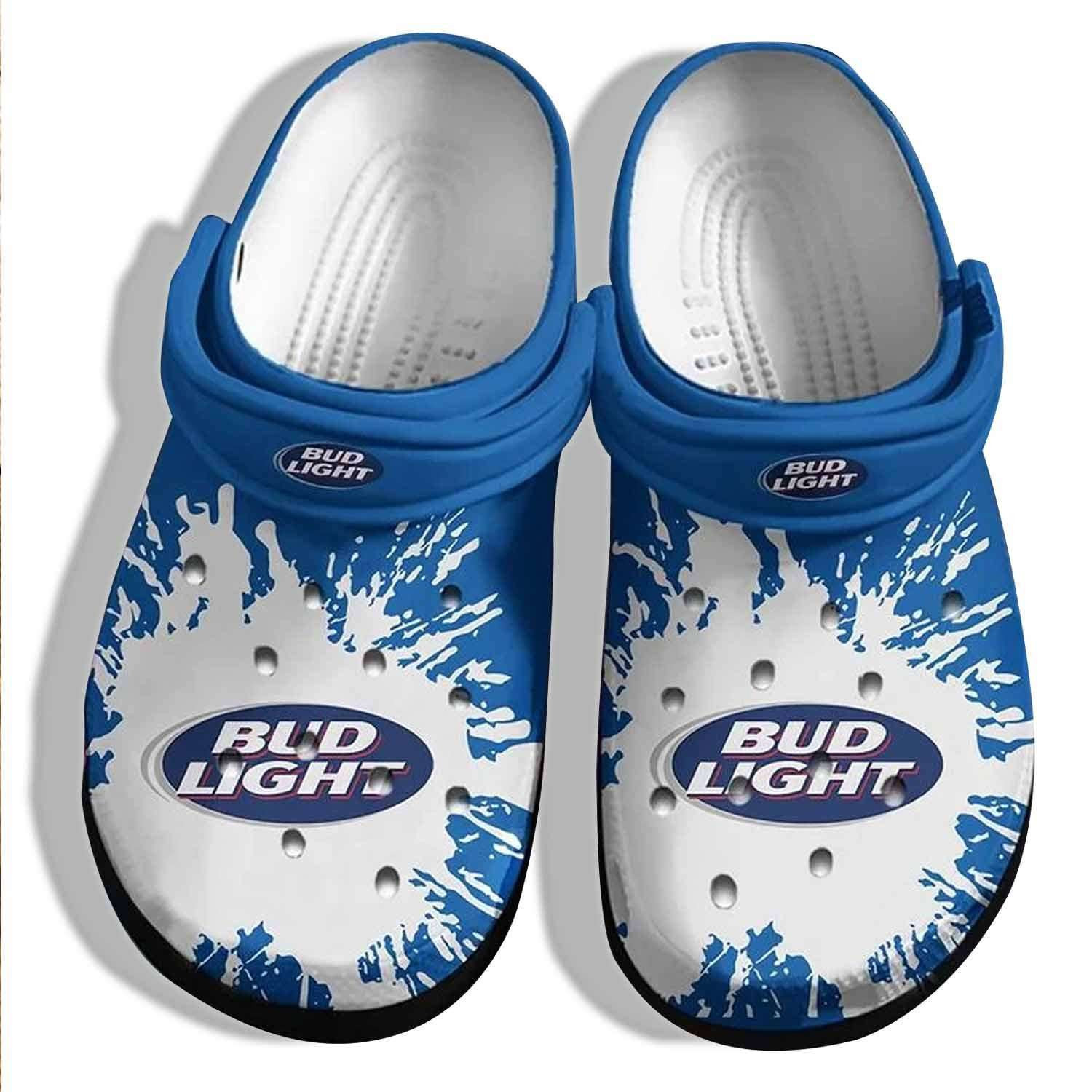 Funny Bud Light Cool Beer Drinking Crocband Clog Crocs Shoes