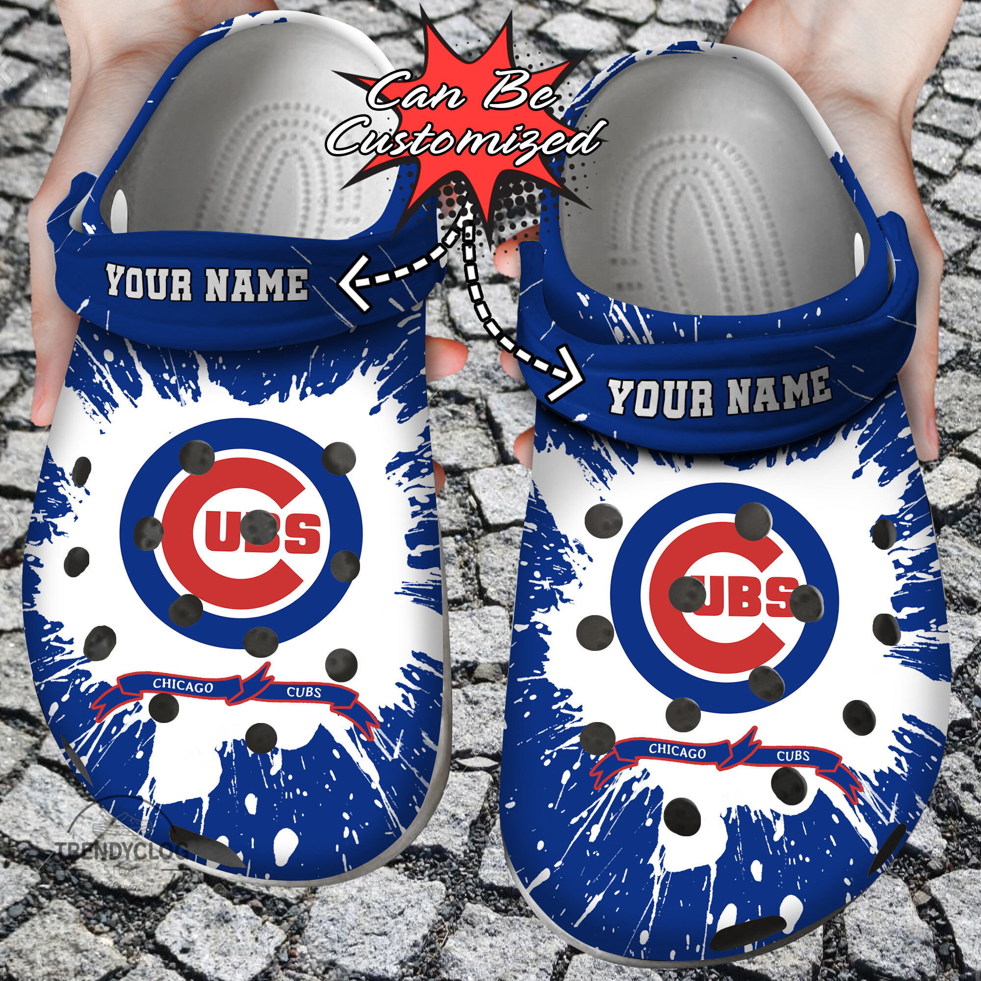 Baseball Personalized CCubs Team Clog Crocs Shoes