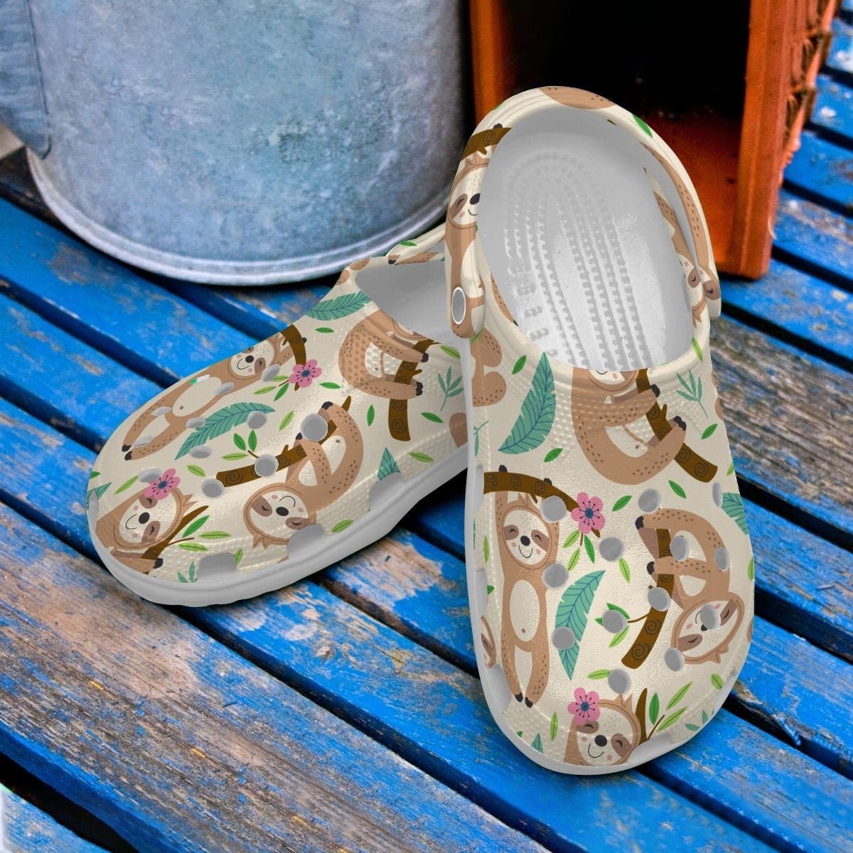 Baby Cute Sloth Crocs Shoes - Funny Animal clog Gift For Boy Girl Son Daughter