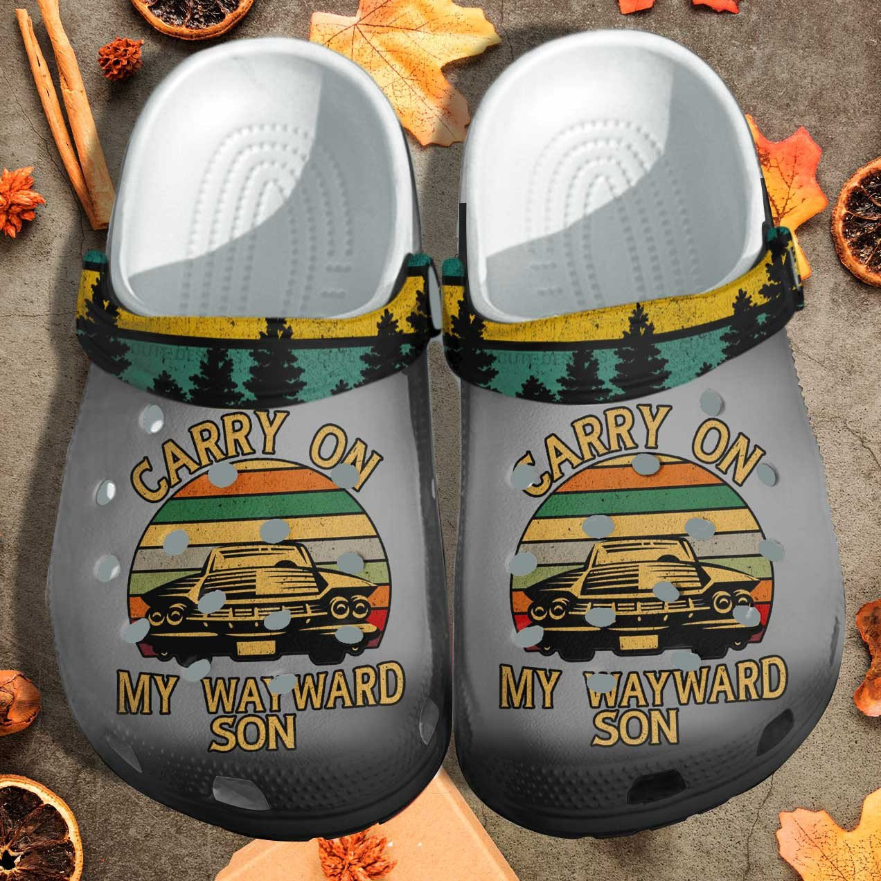 Carry On My Wayward 2022 Son Crocs Shoes Clogs Gifts For Son Men