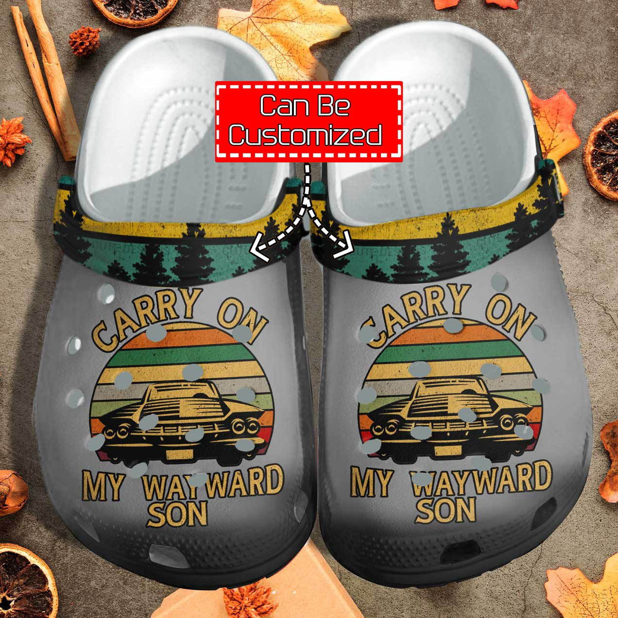 Custom Personalized Carry On My Wayward Son Clog Crocs Shoes