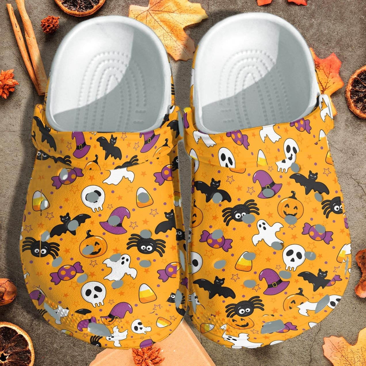 Cute Icons Halloween Collection Crocs Shoes Crocbland Clog Birthday Gifts For Boy Girl