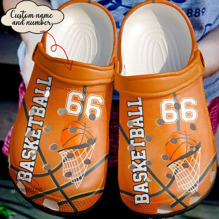 Basketball Crocs Basketball Personalized Love Mix Color Clog Crocs Shoes