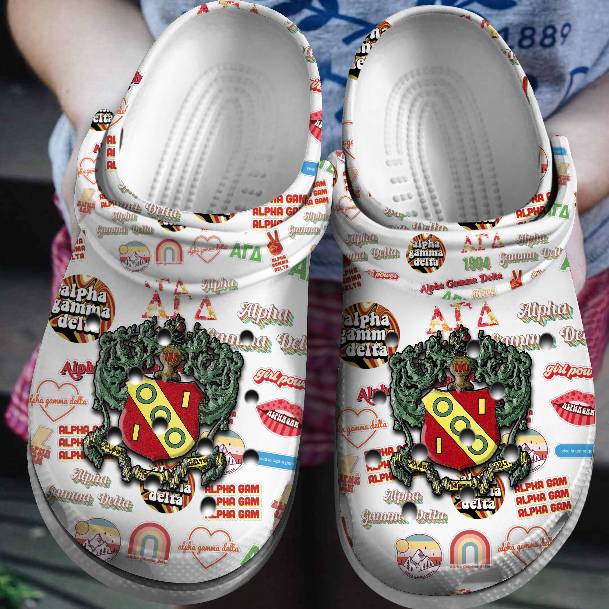 Alpha Gamma Delta Classic Clogs Crocs Shoes