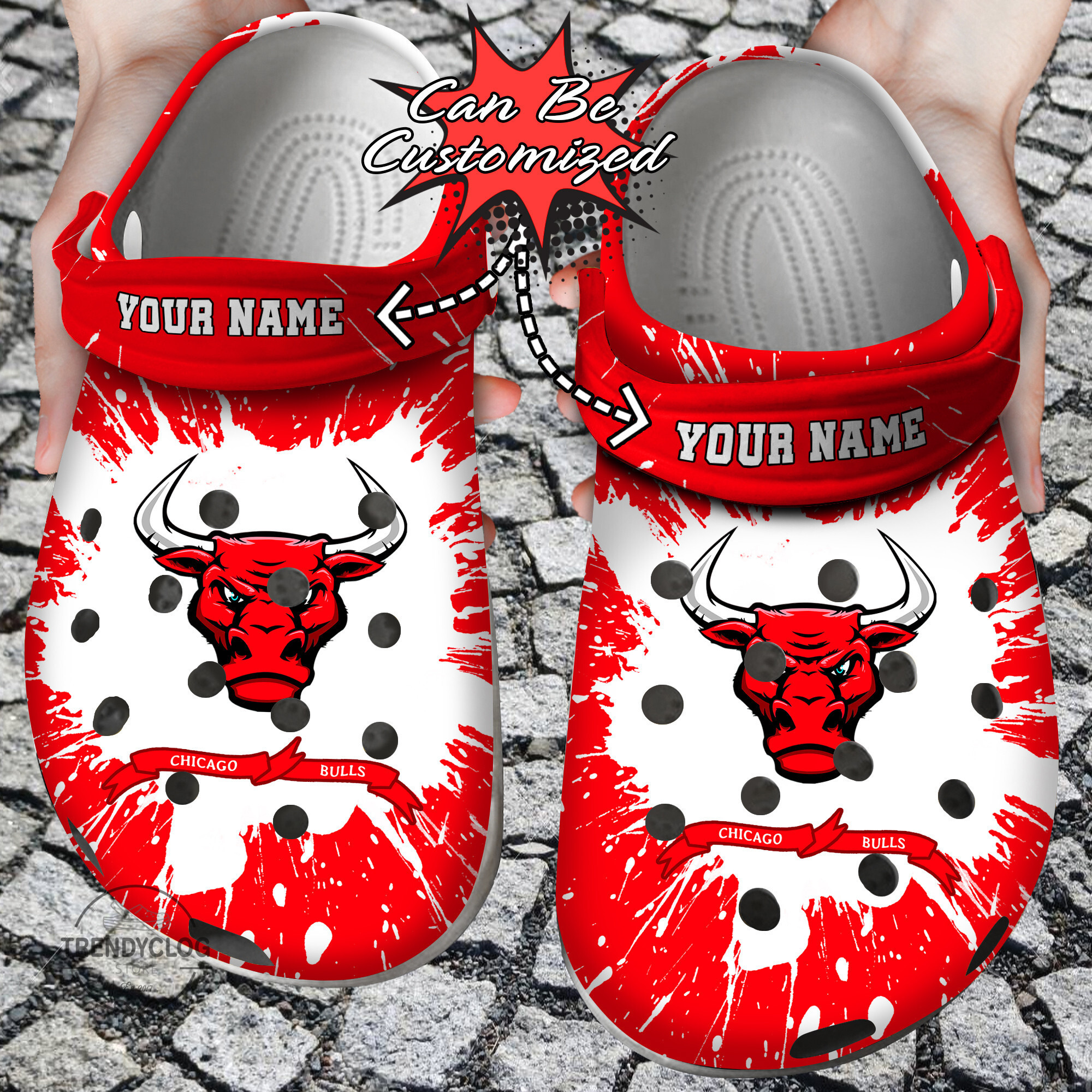 Basketball Personalized CBulls Team Clog Crocs Shoes