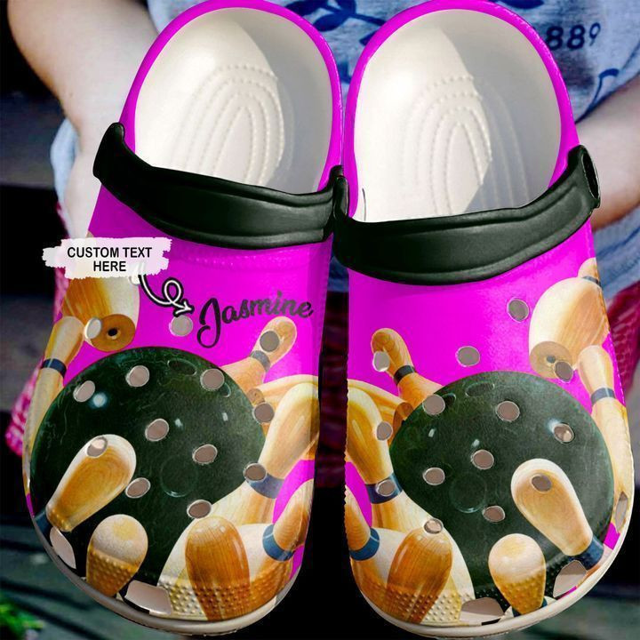 Bowling Personalized Love Classic Clogs Crocs Shoes