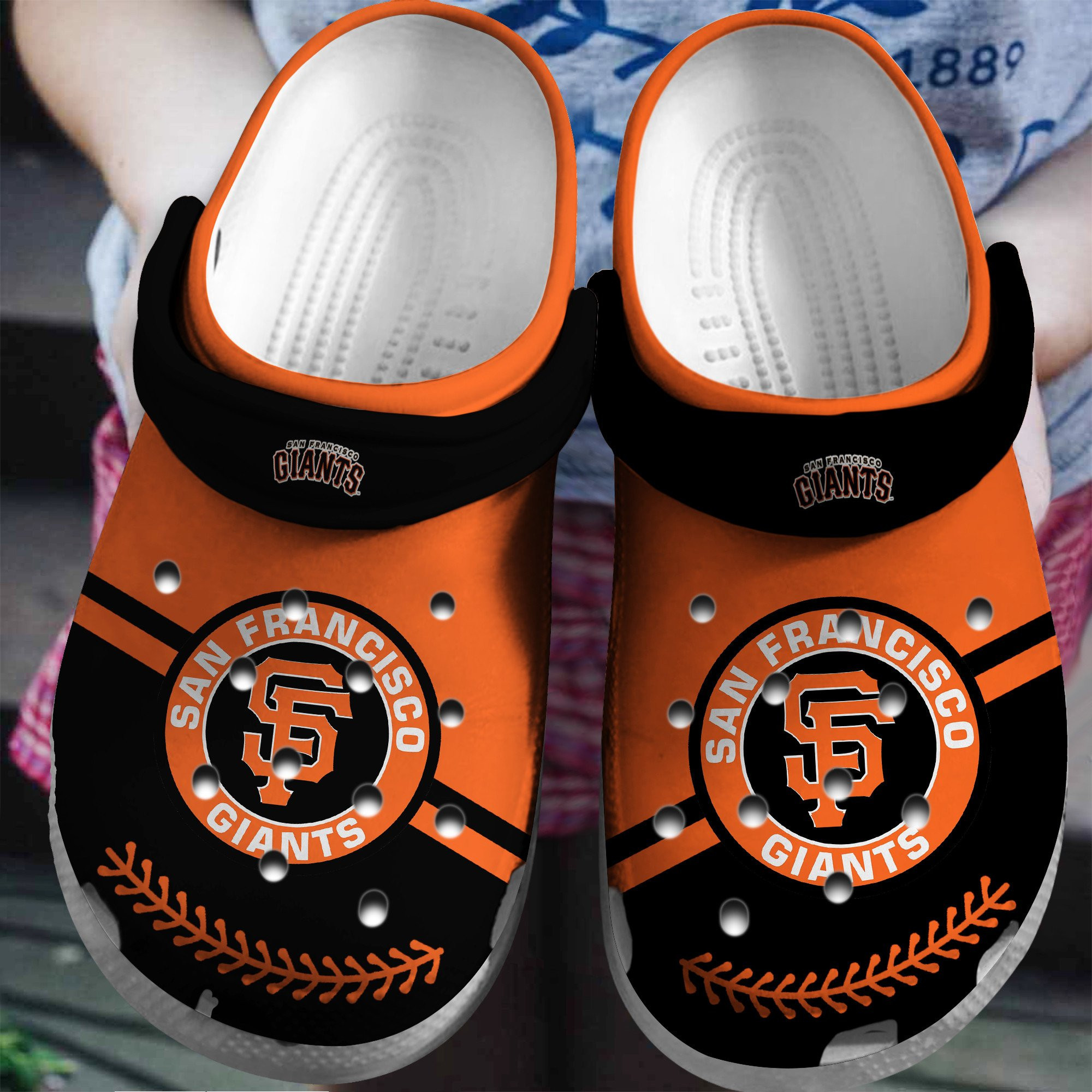 Giants Orange-Black Clog Crocs ShoesCrocs Shoes