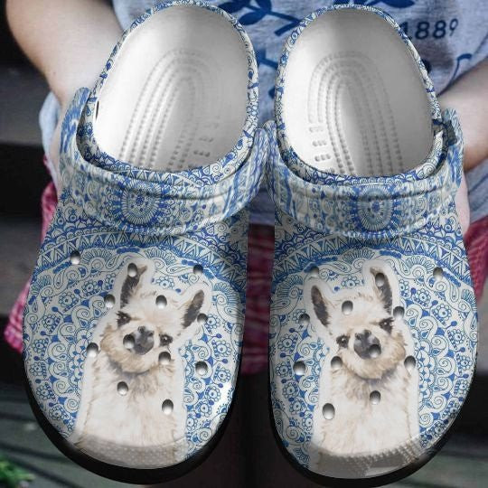 Funny Alpaca Pattern Llamas Clogs Crocs Shoes For Men Women