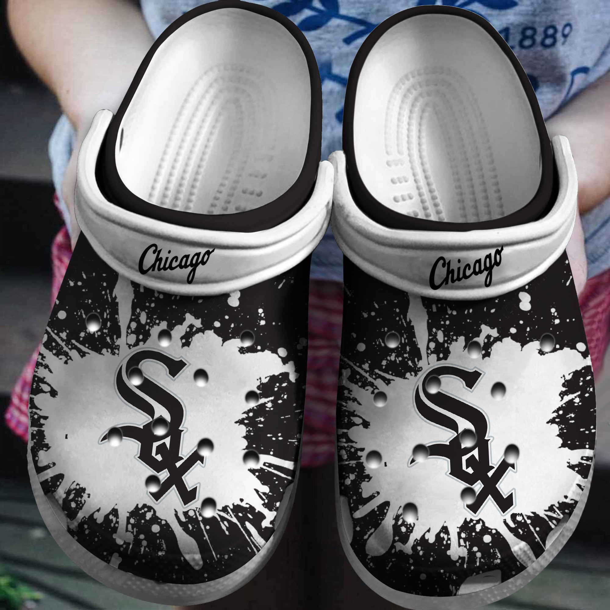 Chicago White Sox White-Black Clog Crocs ShoesCrocs Shoes Trusted Shopping Online In The World