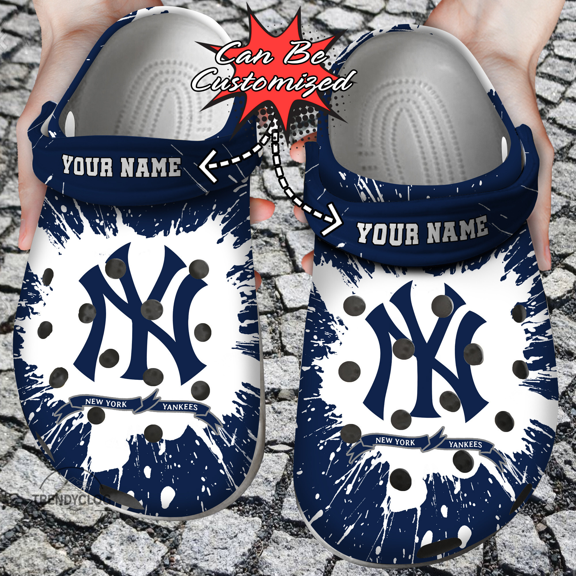 Baseball Personalized NY Yankees Team Clog Crocs Shoes