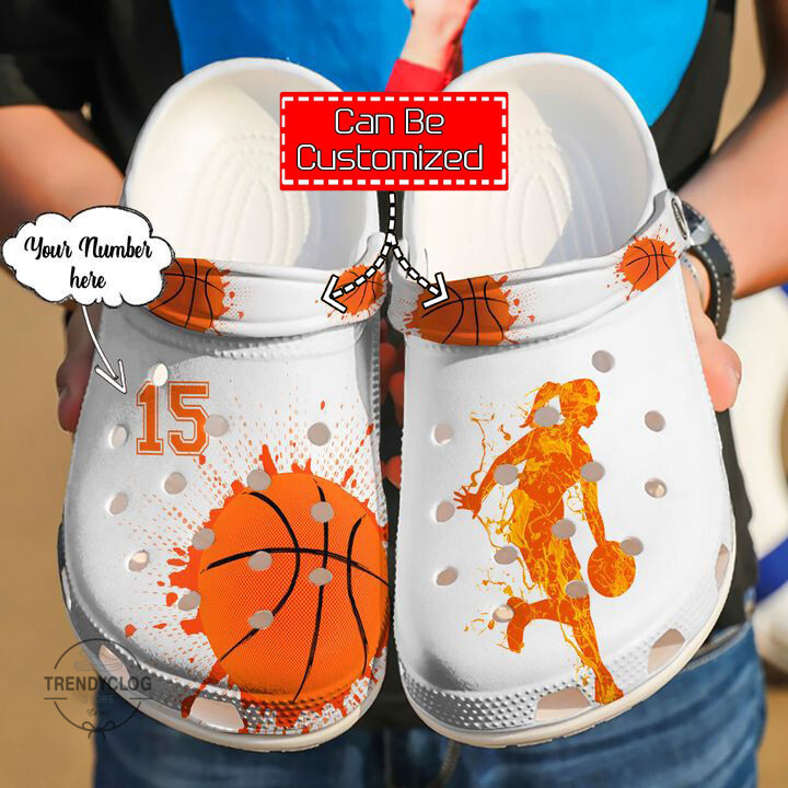 Basketball Crocs Basketball Personalized Passion White Clog Crocs Shoes