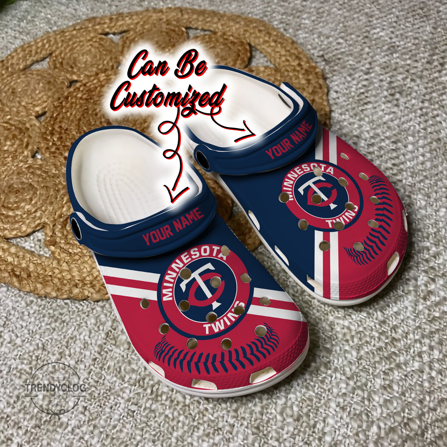 Baseball MTwins Personalized Baseball Logo Team Clog Crocs Shoes