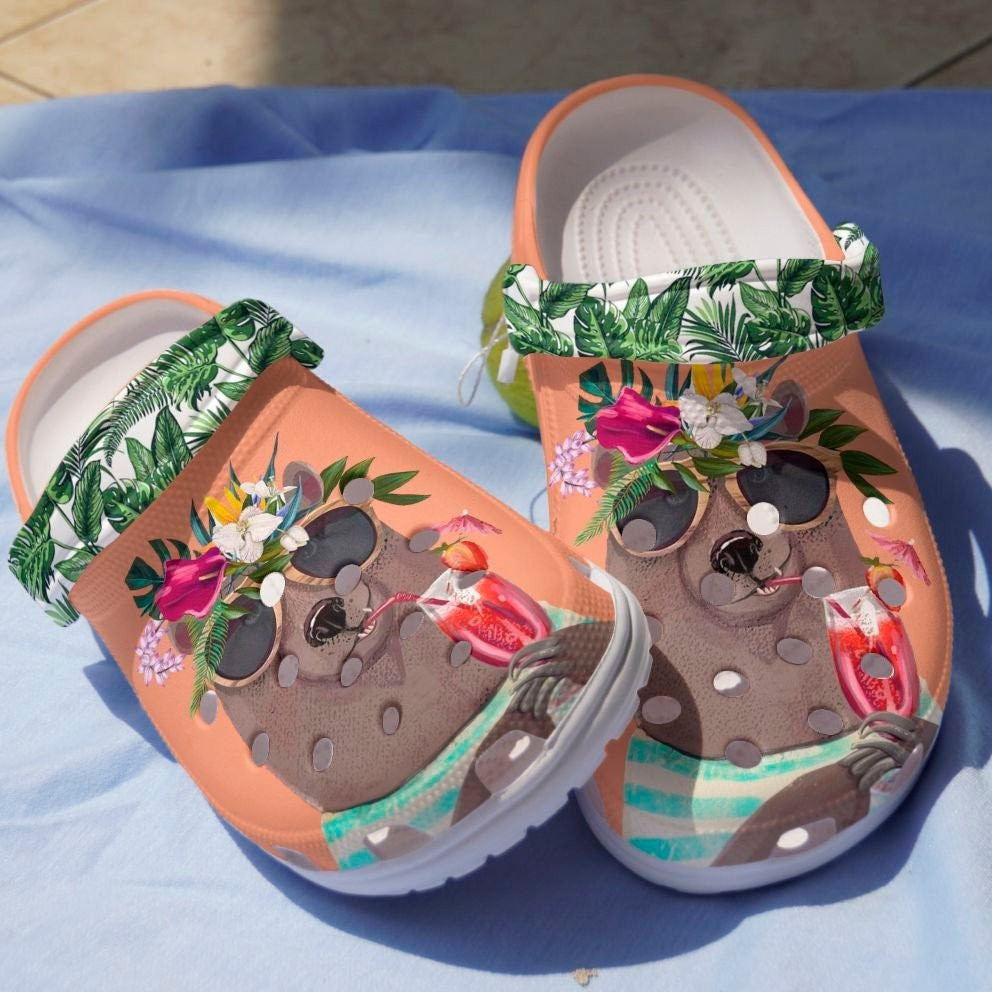 Bear Wine Crocs Shoes - Happy Summer 2022 Clog Gift For Men Women