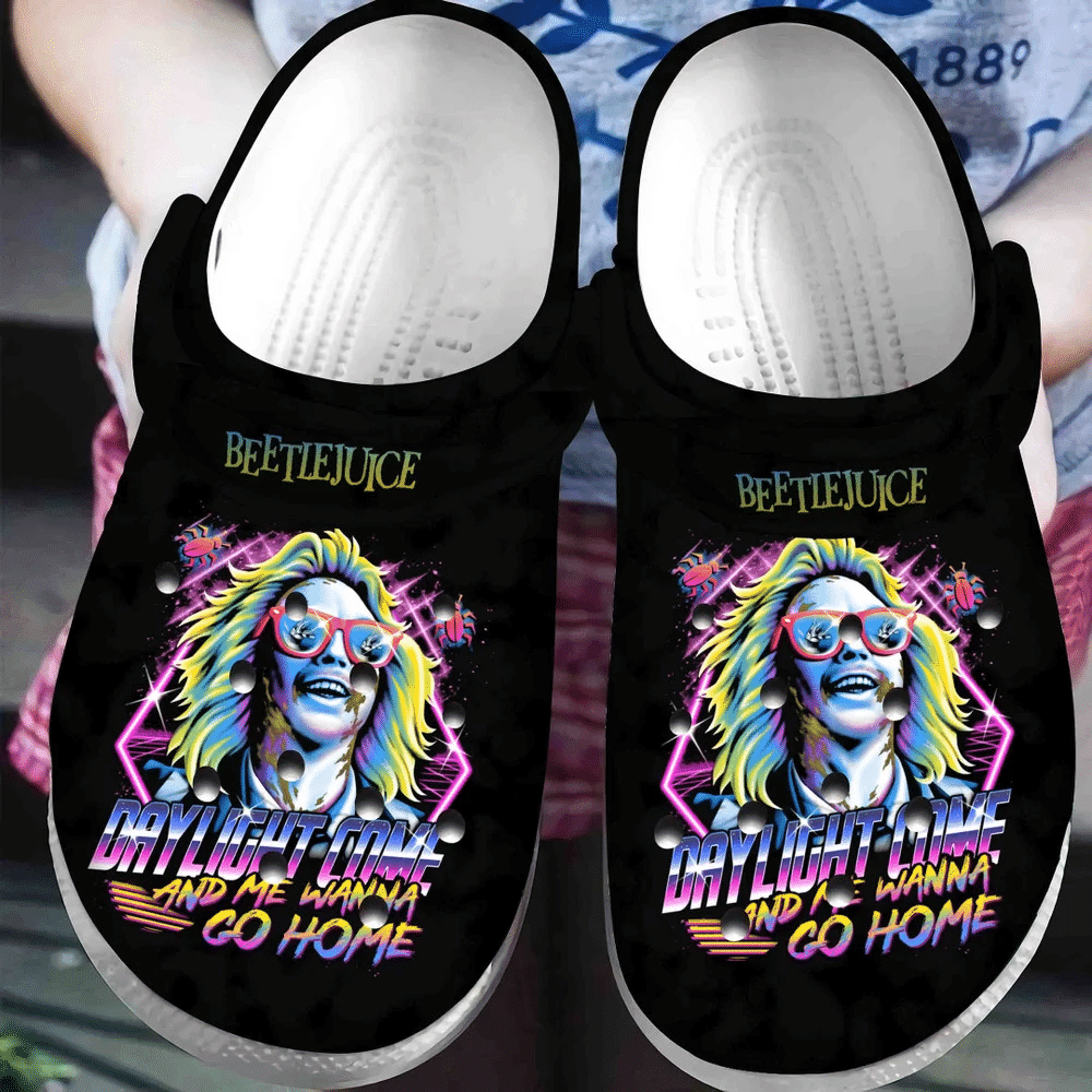 Beetlejuice Halloween Classic Clog Crocs Shoes